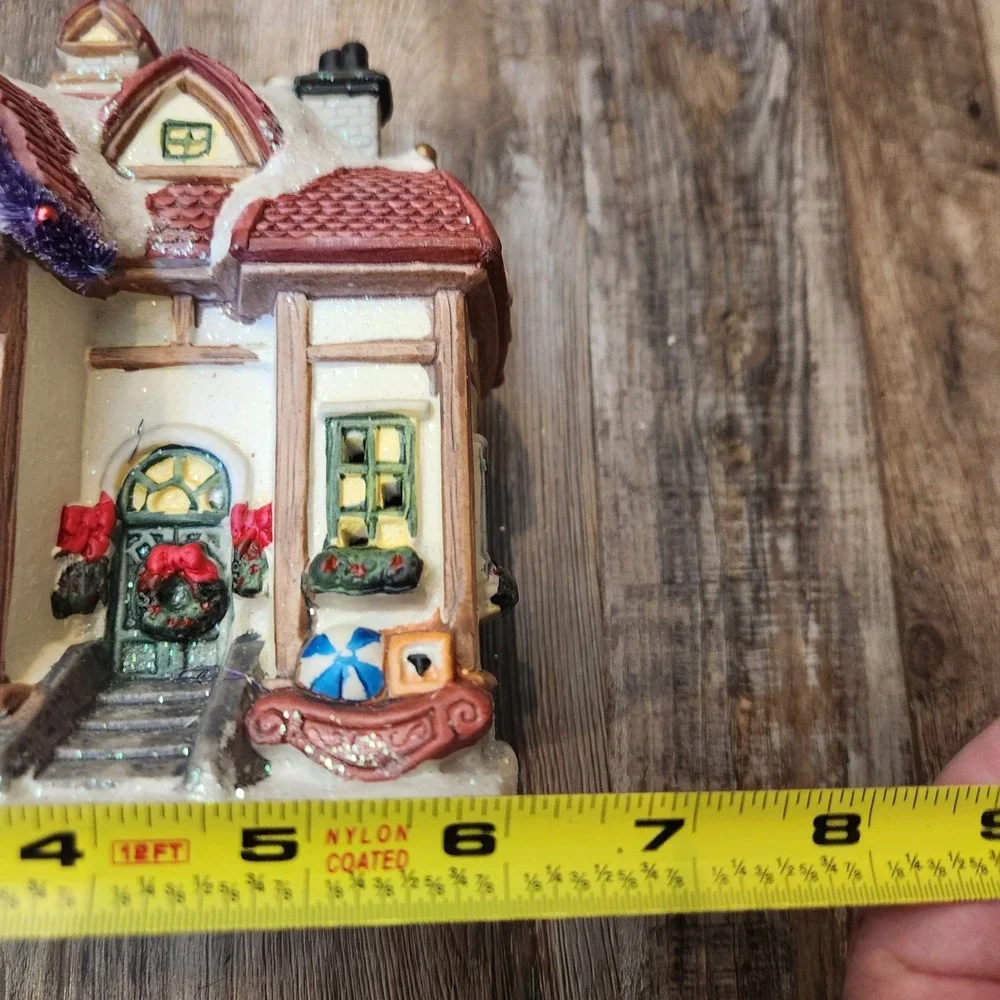 Holiday Seasons Collector Series III Porcelain Lighted Toy Shop Christmas Decor